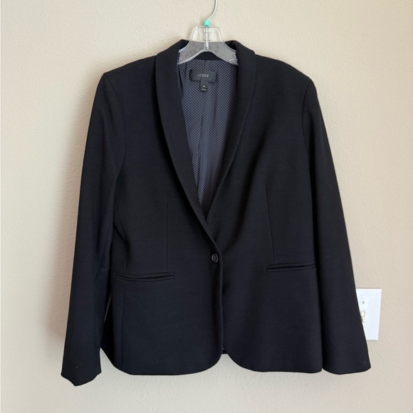 JCREW Women's Black Blazer Size 14 - Picture 2 of 9